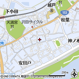 愛知県豊田市越戸町松葉96周辺の地図