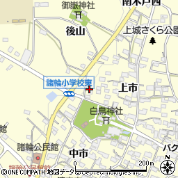 愛知県愛知郡東郷町諸輪上市60-1周辺の地図