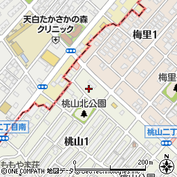 愛知県名古屋市緑区桃山1丁目62周辺の地図