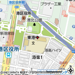 名古屋市立東港中学校周辺の地図