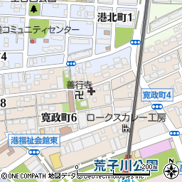 愛知県名古屋市港区寛政町5丁目10周辺の地図