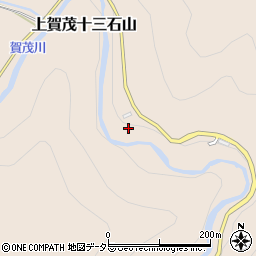 京都府京都市北区上賀茂十三石山周辺の地図