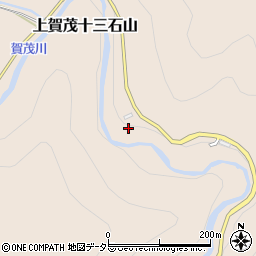 京都府京都市北区上賀茂十三石山周辺の地図