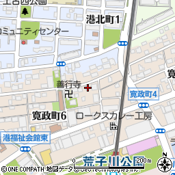 愛知県名古屋市港区寛政町5丁目11周辺の地図