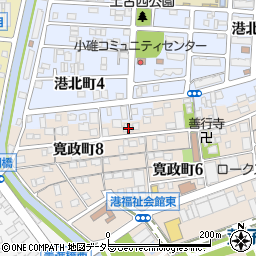 愛知県名古屋市港区寛政町7丁目2周辺の地図