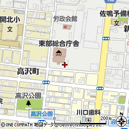 静岡県東部総合庁舎周辺の地図