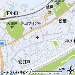 愛知県豊田市越戸町松葉97周辺の地図
