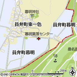 三重県いなべ市員弁町暮明2411-1周辺の地図