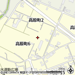愛知県豊田市高原町周辺の地図