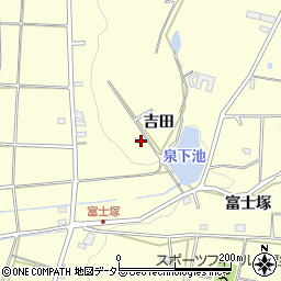 愛知県東郷町（愛知郡）諸輪（吉田）周辺の地図
