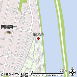 寂光寺周辺の地図