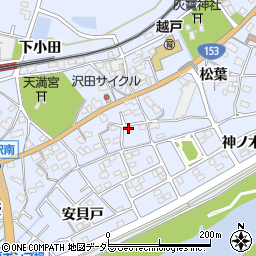 愛知県豊田市越戸町松葉97-5周辺の地図