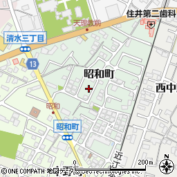 滋賀県東近江市昭和町周辺の地図