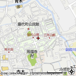 静岡県三島市藤代町周辺の地図