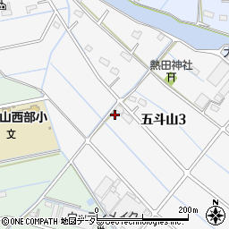 愛知県弥富市五斗山周辺の地図