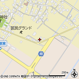 滋賀県野洲市比留田5周辺の地図