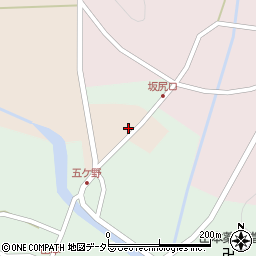 兵庫県丹波市山南町五ケ野191周辺の地図
