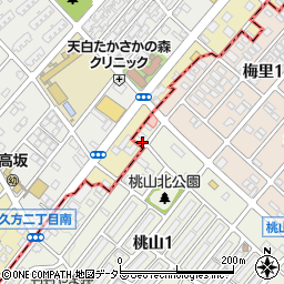 愛知県名古屋市緑区桃山1丁目50周辺の地図