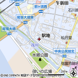 愛知県弥富市前ケ須町野方713周辺の地図
