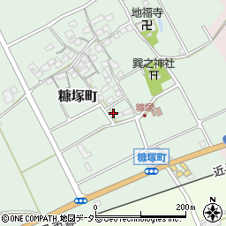 滋賀県東近江市糠塚町165周辺の地図