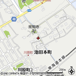 池田本町公民館周辺の地図