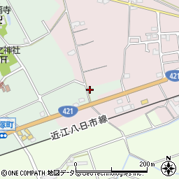 滋賀県東近江市糠塚町1382周辺の地図