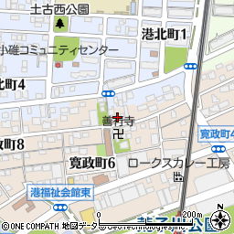 愛知県名古屋市港区寛政町5丁目6周辺の地図