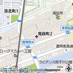 愛知県名古屋市港区寛政町3丁目23周辺の地図