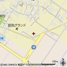 滋賀県野洲市比留田5-5周辺の地図
