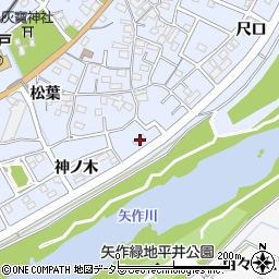 愛知県豊田市越戸町神ノ木104-3周辺の地図