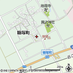 滋賀県東近江市糠塚町172周辺の地図