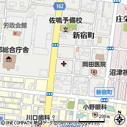 佐々木最中店周辺の地図