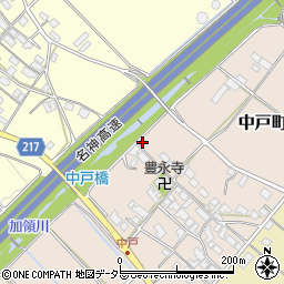 滋賀県東近江市中戸町407周辺の地図