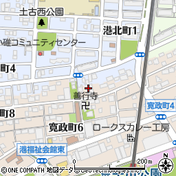 愛知県名古屋市港区寛政町5丁目5周辺の地図