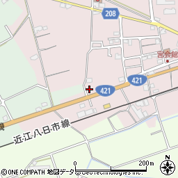 滋賀県東近江市小脇町1-2周辺の地図