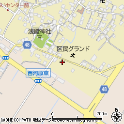 滋賀県野洲市比留田30-3周辺の地図