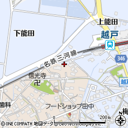 愛知県豊田市荒井町能田原485-3周辺の地図