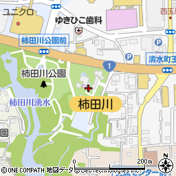 カメヤ　柿田川とうふ館周辺の地図