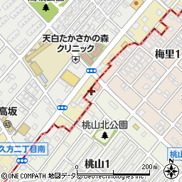 愛知県名古屋市緑区桃山1丁目52周辺の地図