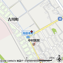 滋賀県近江八幡市池田本町1100周辺の地図