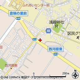滋賀県野洲市西河原2172周辺の地図