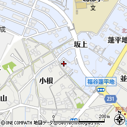 愛知県みよし市福谷町坂上周辺の地図
