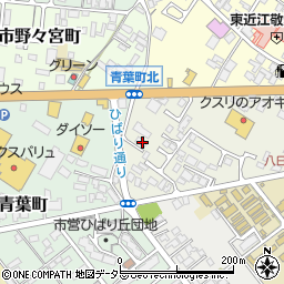滋賀県東近江市幸町1-66周辺の地図