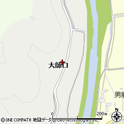 京都府南丹市八木町美里大師口周辺の地図