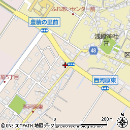 滋賀県野洲市西河原2637周辺の地図