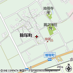 滋賀県東近江市糠塚町174周辺の地図