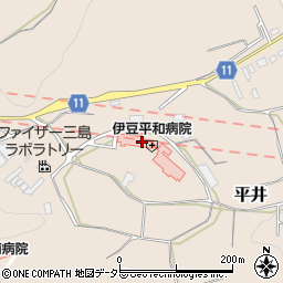 伊豆平和病院周辺の地図