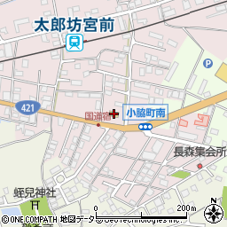 滋賀県東近江市小脇町2372-1周辺の地図