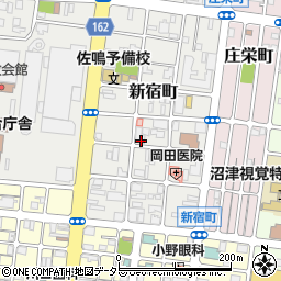 静岡県沼津市新宿町周辺の地図