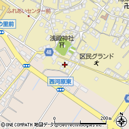 滋賀県野洲市比留田711-2周辺の地図